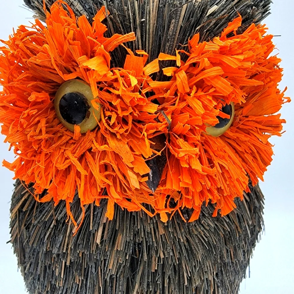 Pier 1 Imports H Natural Sisal Owl Holiday Decor Approx 12..5